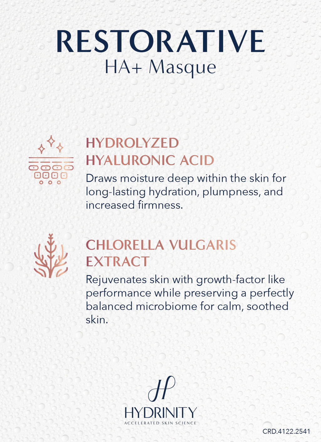 Hydrinity Restorative HA+ Masque